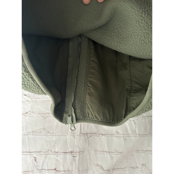 EVERLANE Men's Renew Zip Up Fleece Jacket Small Olive Green Teddy S - Picture 8 of 11